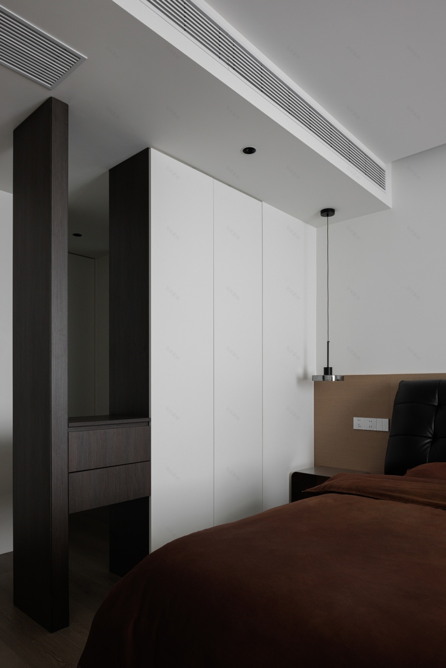 《谧径漫步》成都 137㎡现代极简设计丨中国成都丨宏福樘设计-27