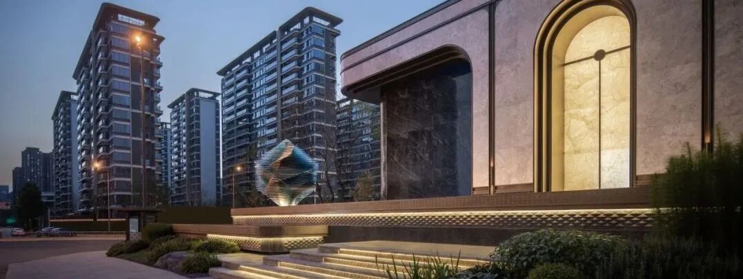 宁波新希望堇麟上府云汀大区|雕塑软装设计|尚沃出品-107