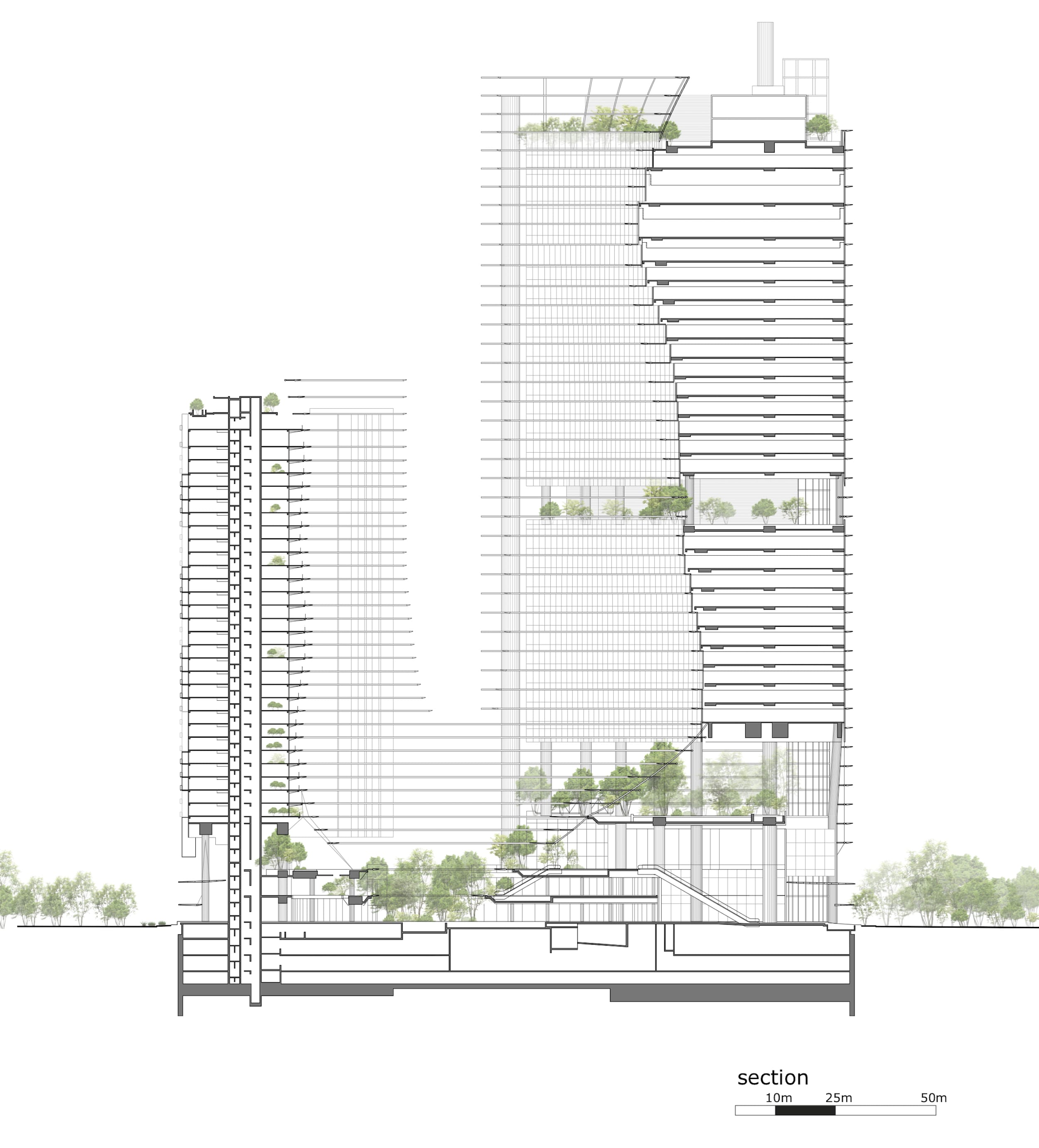 新加坡的绿色心脏,ingenhoven architects-31