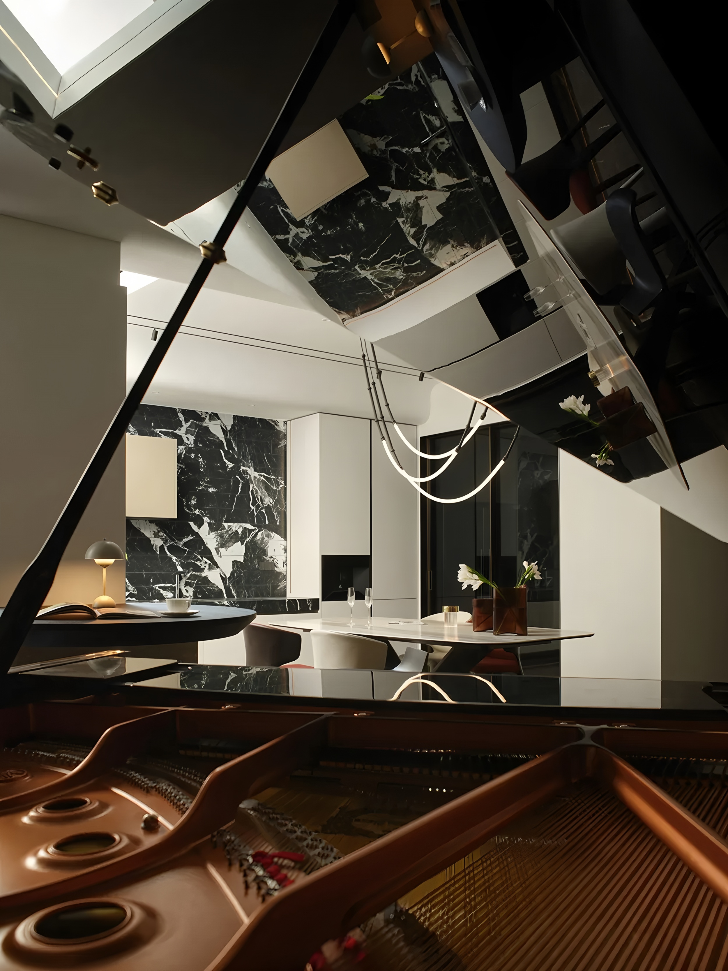 南京536㎡简约别墅丨中国南京丨观享际SKH室内设计-9