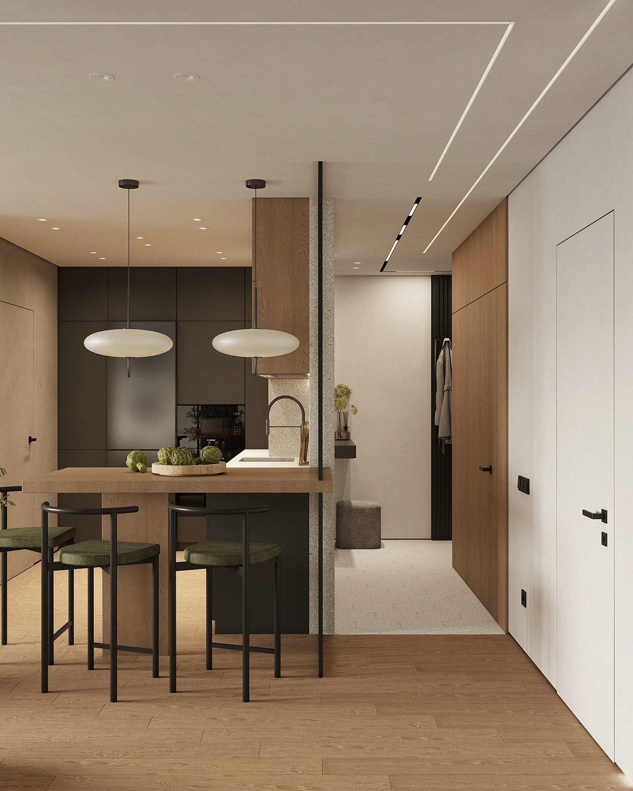 原木+绿色 捕捉时尚的清新与浪漫-4