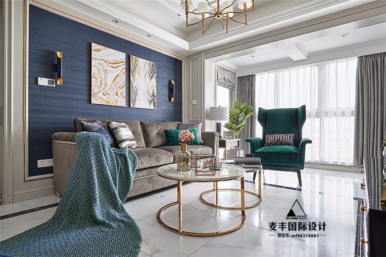 106m²轻奢后现代 阳光马德里 麦丰国际设计-11