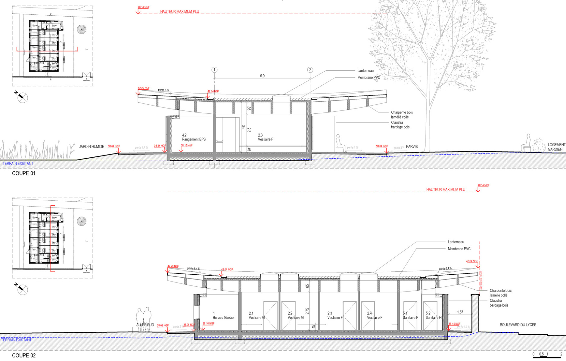 巴黎附近体育建筑丨法国巴黎丨Explorations Architecture-53