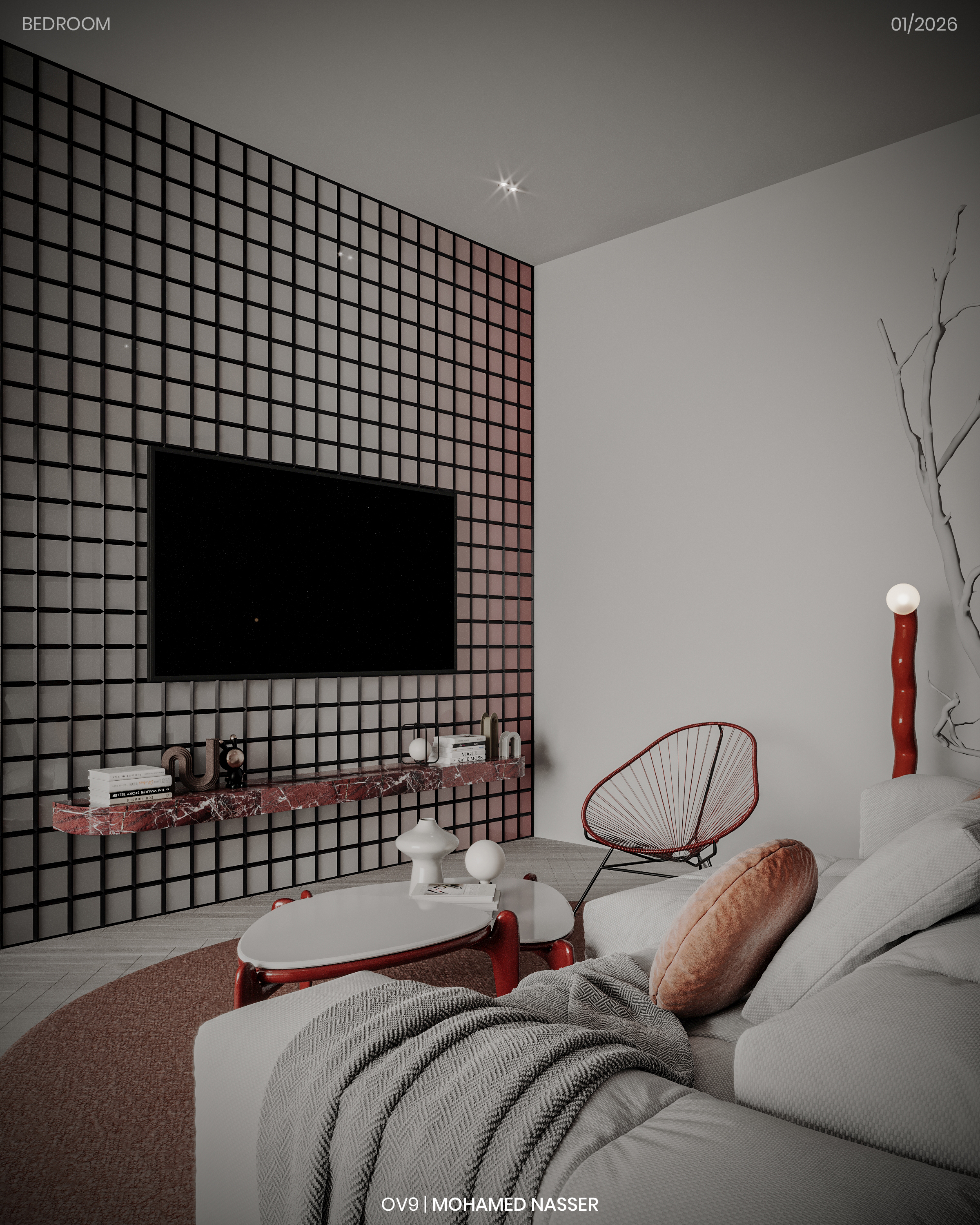 现代卧室设计-14