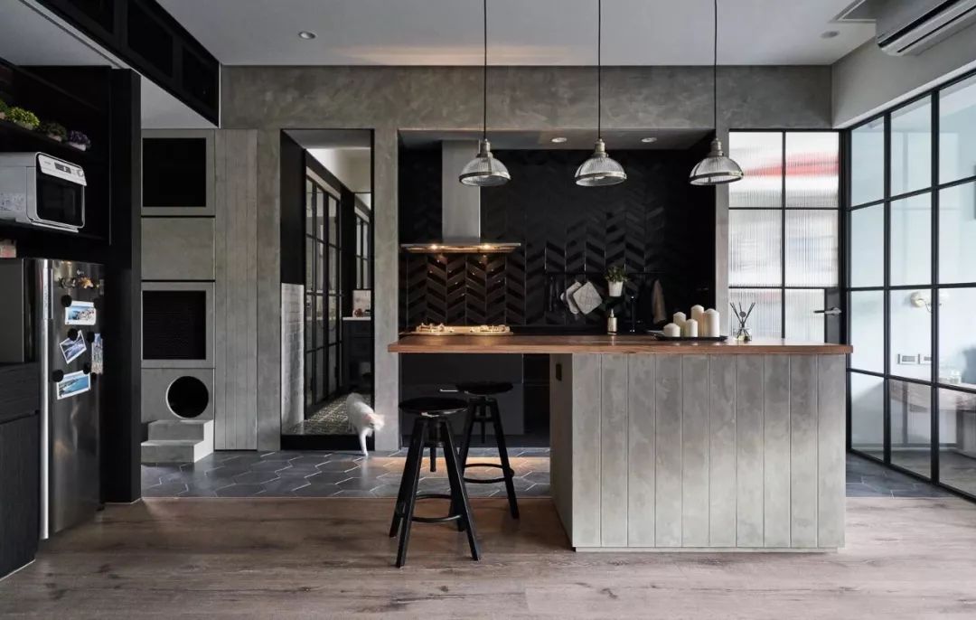 73㎡工业北欧混搭风,粗犷随性与简约优雅的完美结合-21