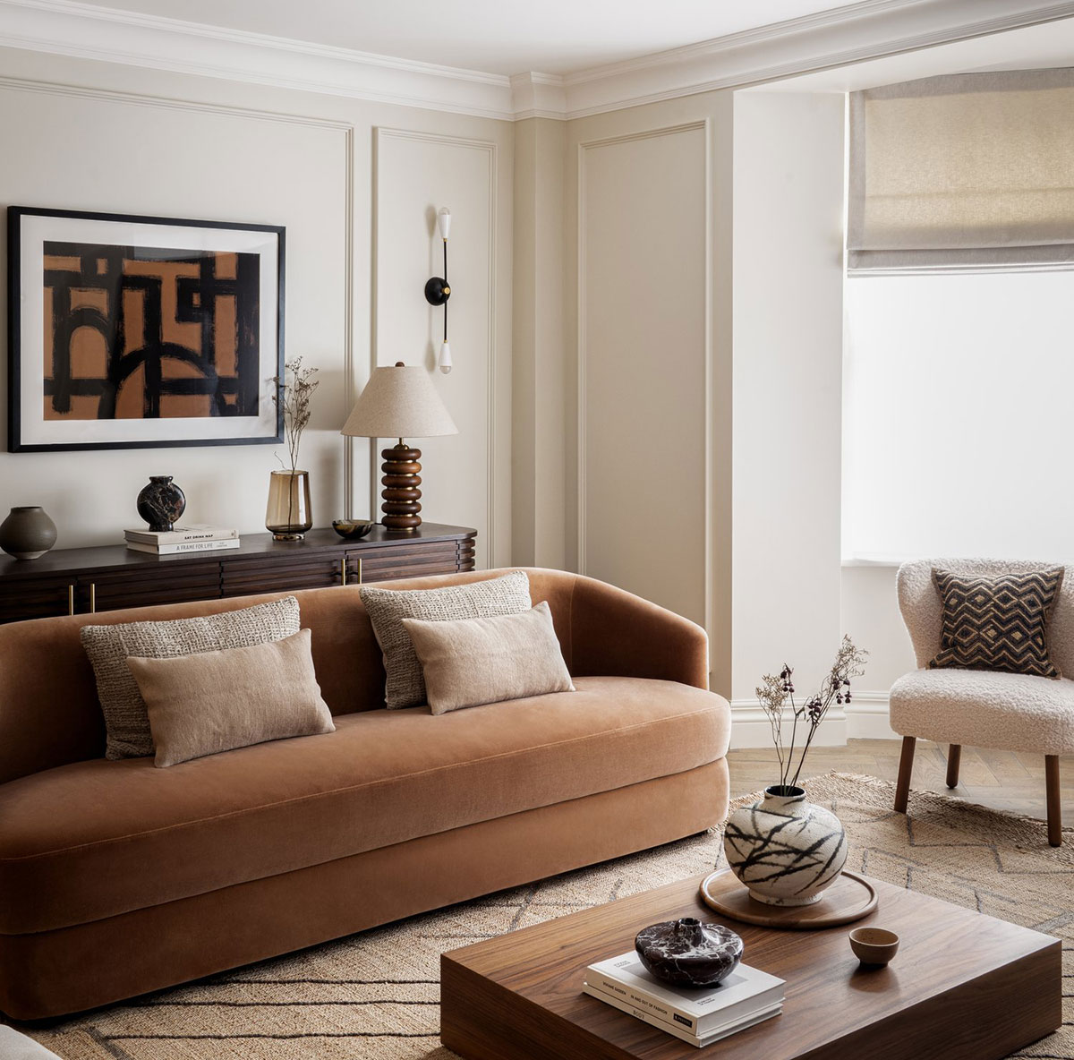 伦敦 Mayfair 区优雅现代公寓设计-1