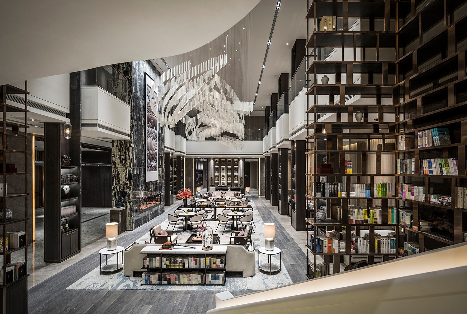 用高级灰演绎时尚东方书院——包头绿地国际花都售楼处  集艾设计-28