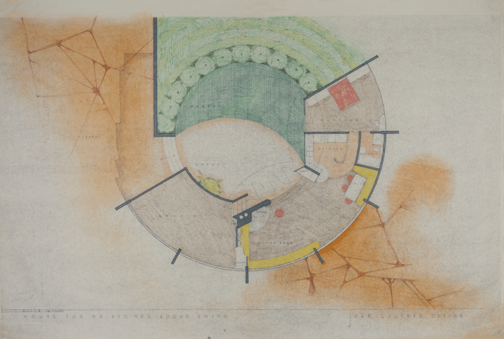 Edgar Ewing住宅及工作室方案丨美国洛杉矶丨John Lautner-17