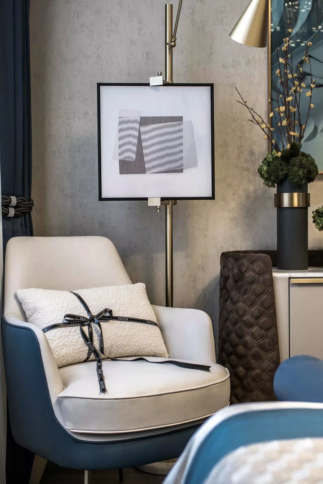 武汉江山境样板房 | 灵魂蓝调的优雅空间-36