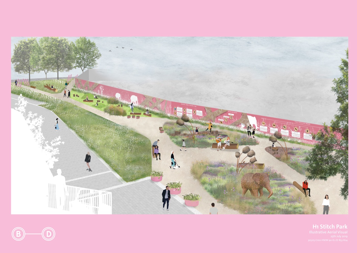 伦敦 Elephant Park 绿色空间重生 | Sayer Street 与 The Meadow-36