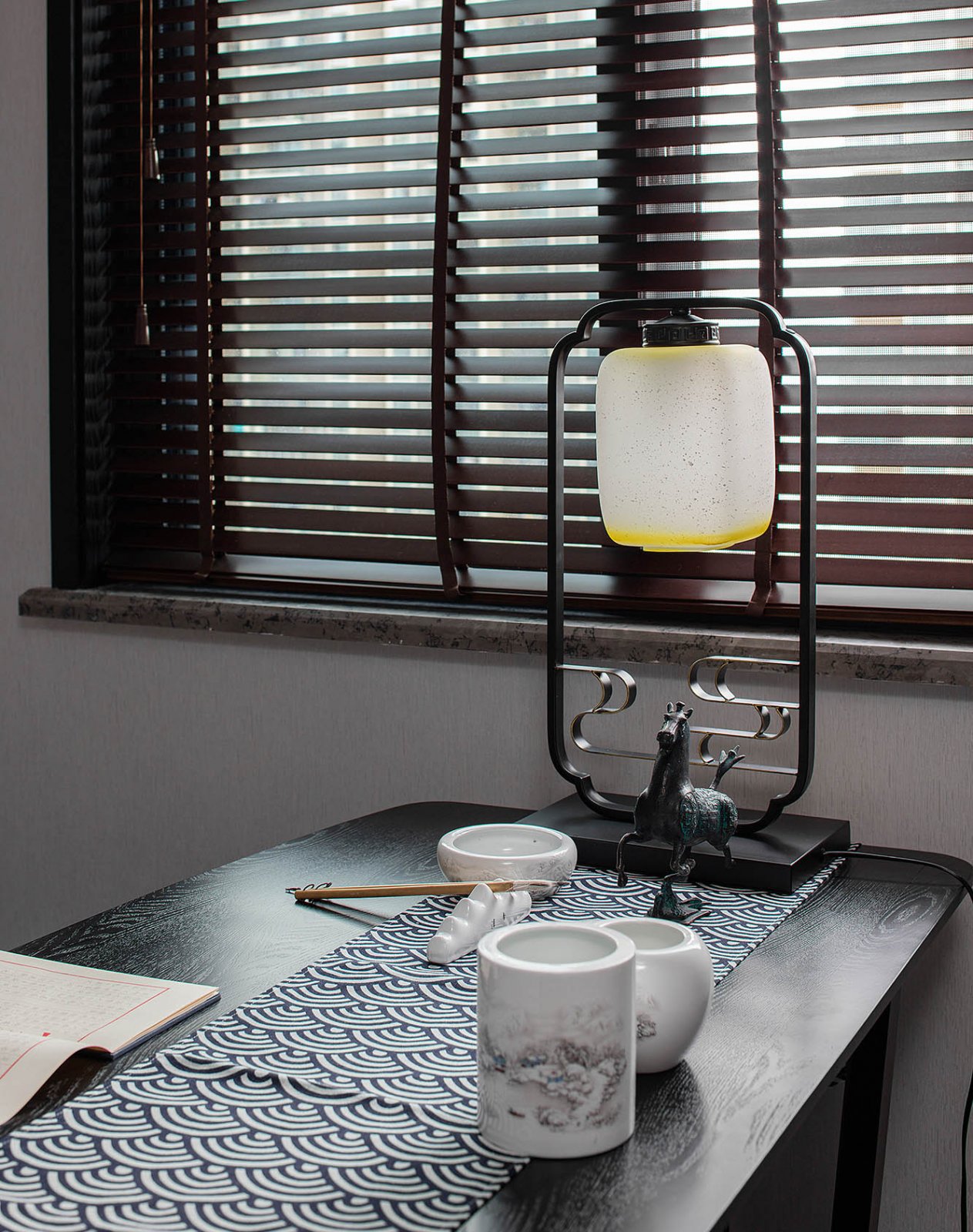 【新中式  瓯越韵】一个关于高级黑的水墨之居-101