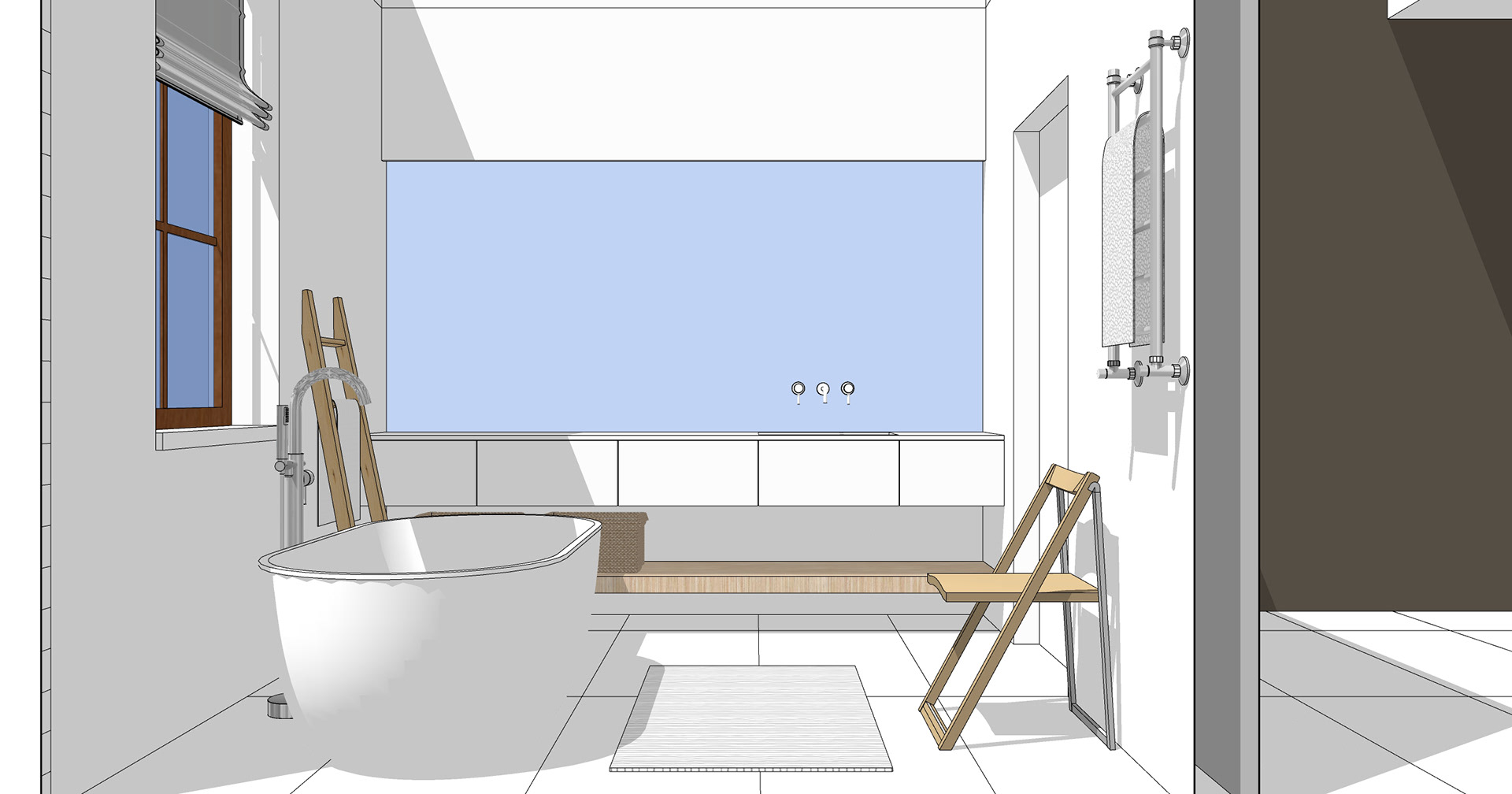 Bedroom (скетч) ванная комната-11