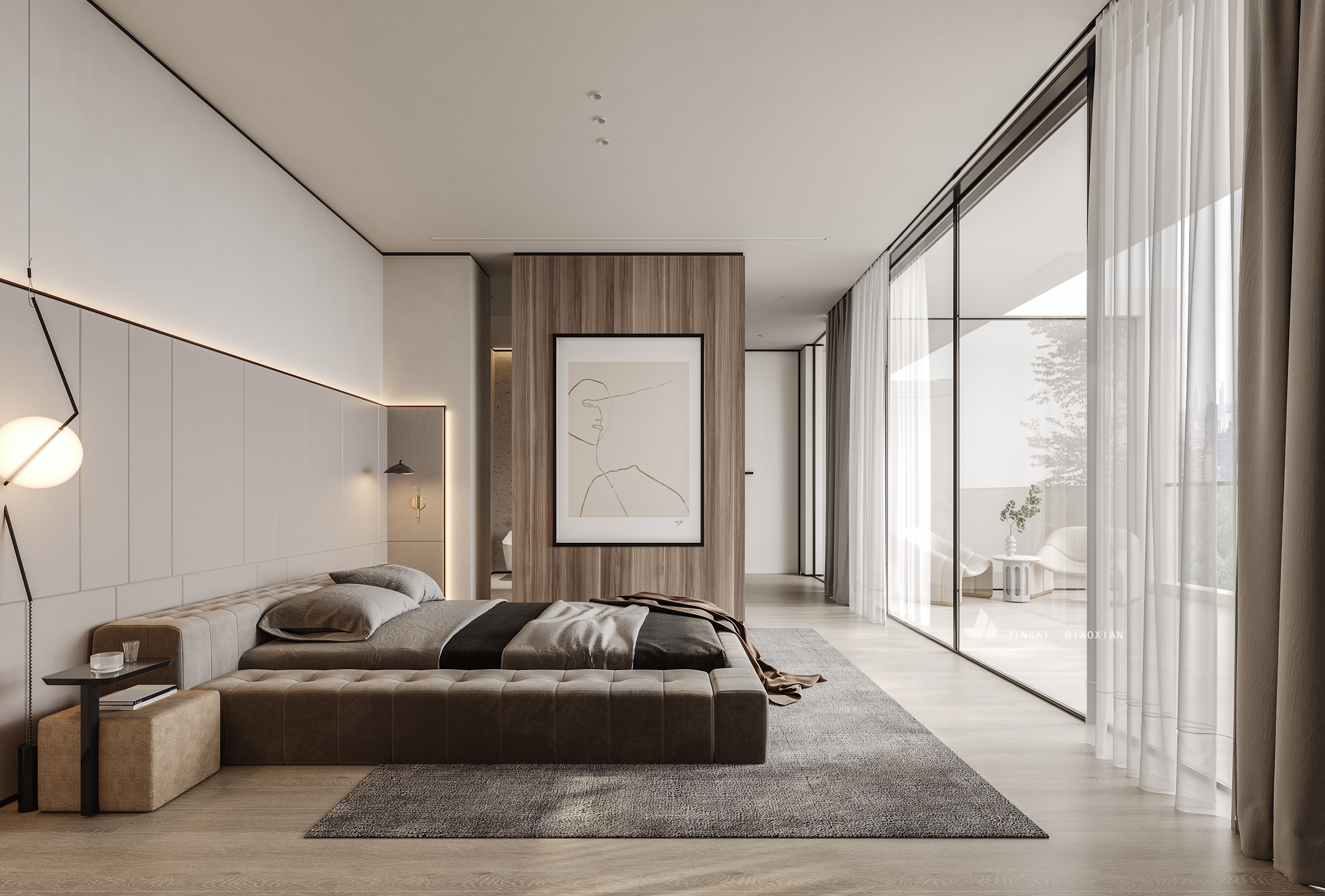 侘寂简约平层设计典范丨日本东京丨东京都某知名设计师-6