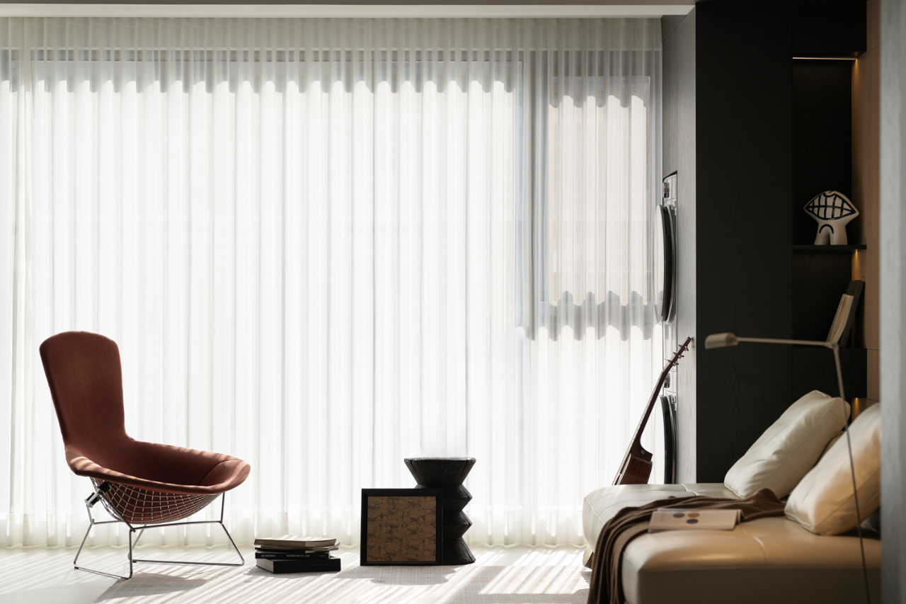 逅界空间设计|暗调里的松弛感-9