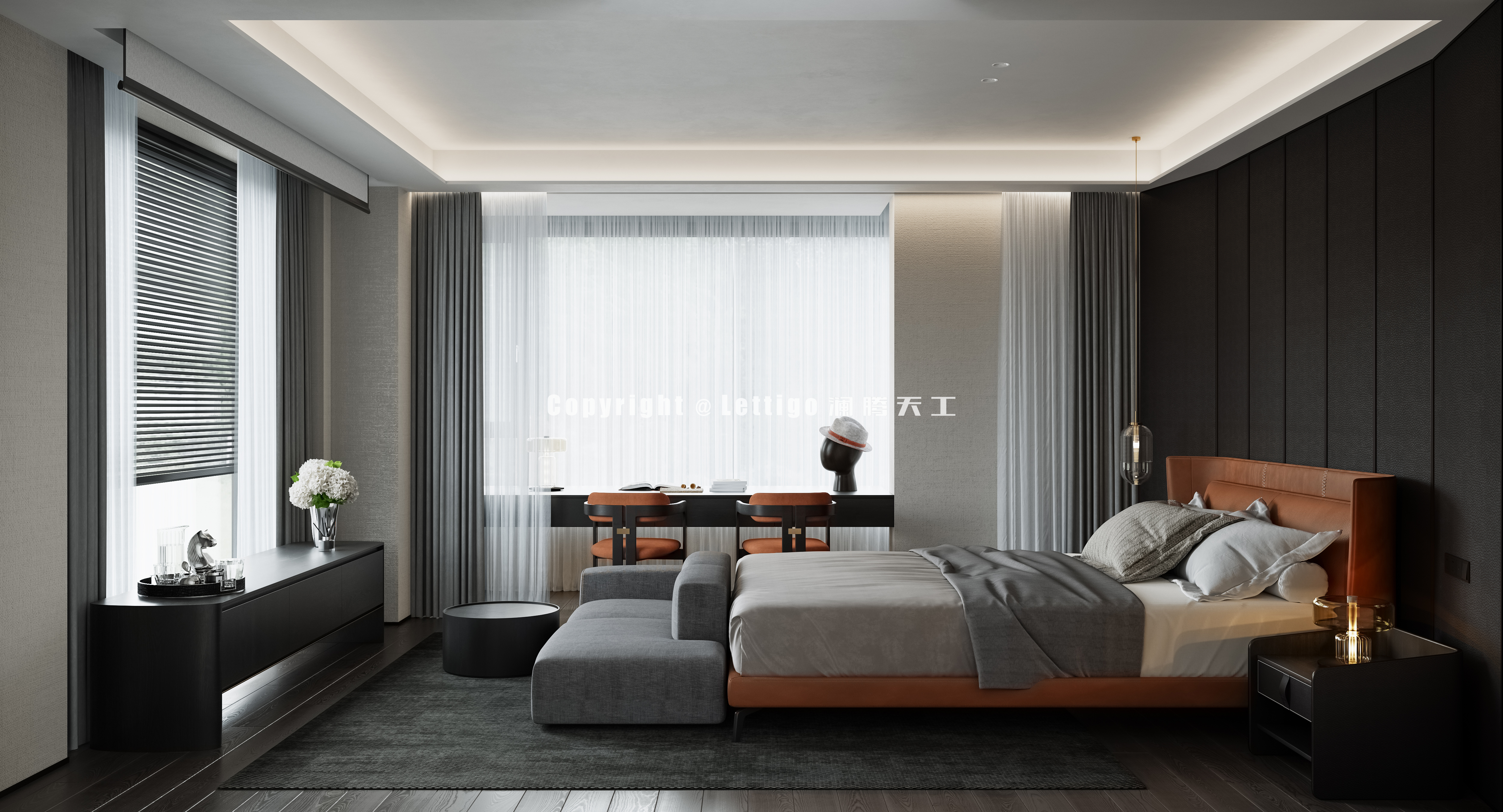 现代暗黑风，黑色作为主基调，打造酷黑霸总风-16