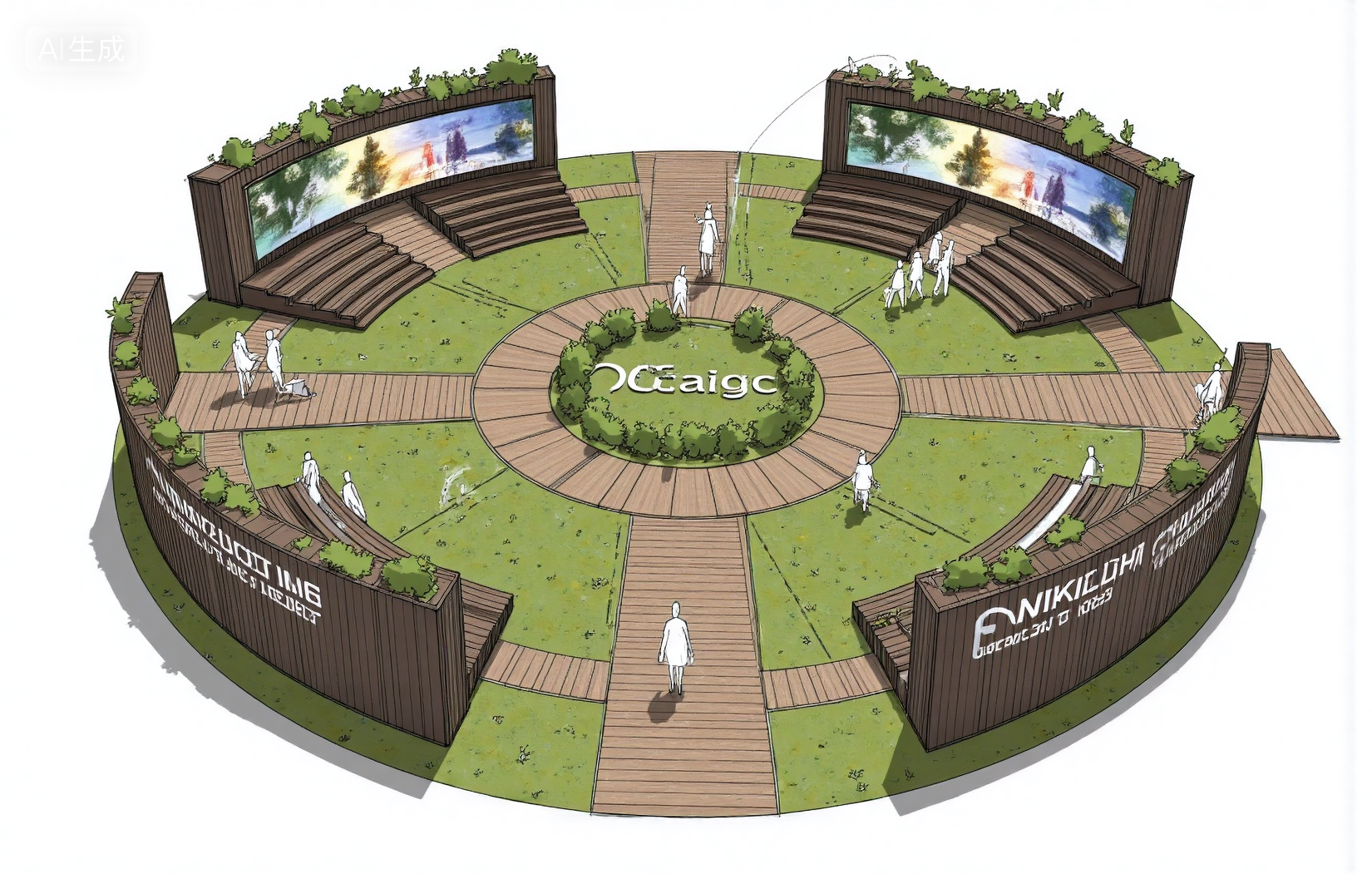 户外秀场概念草图sketch-2