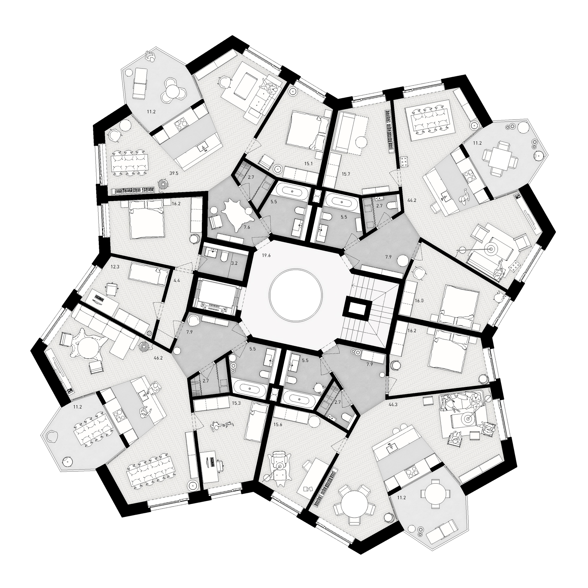 克罗斯宅邸丨瑞士丨Think Architecture-15