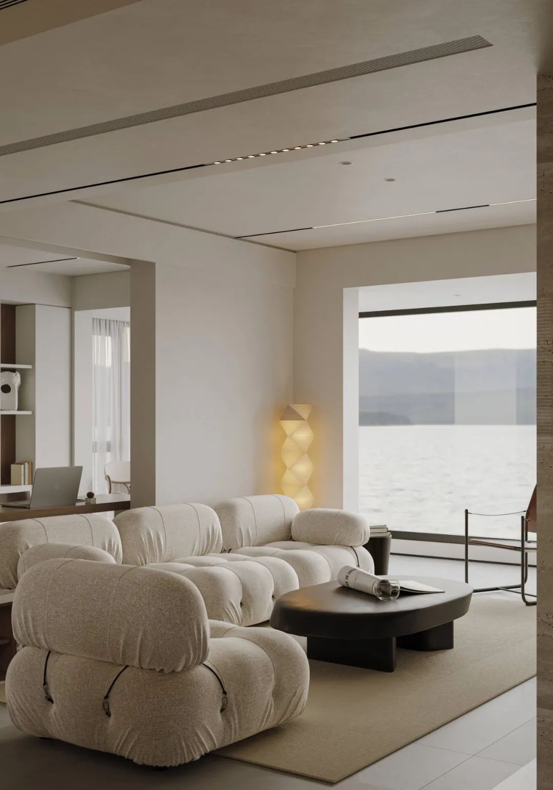 万象华府现代奶油白空间设计丨端石设计事务所-22