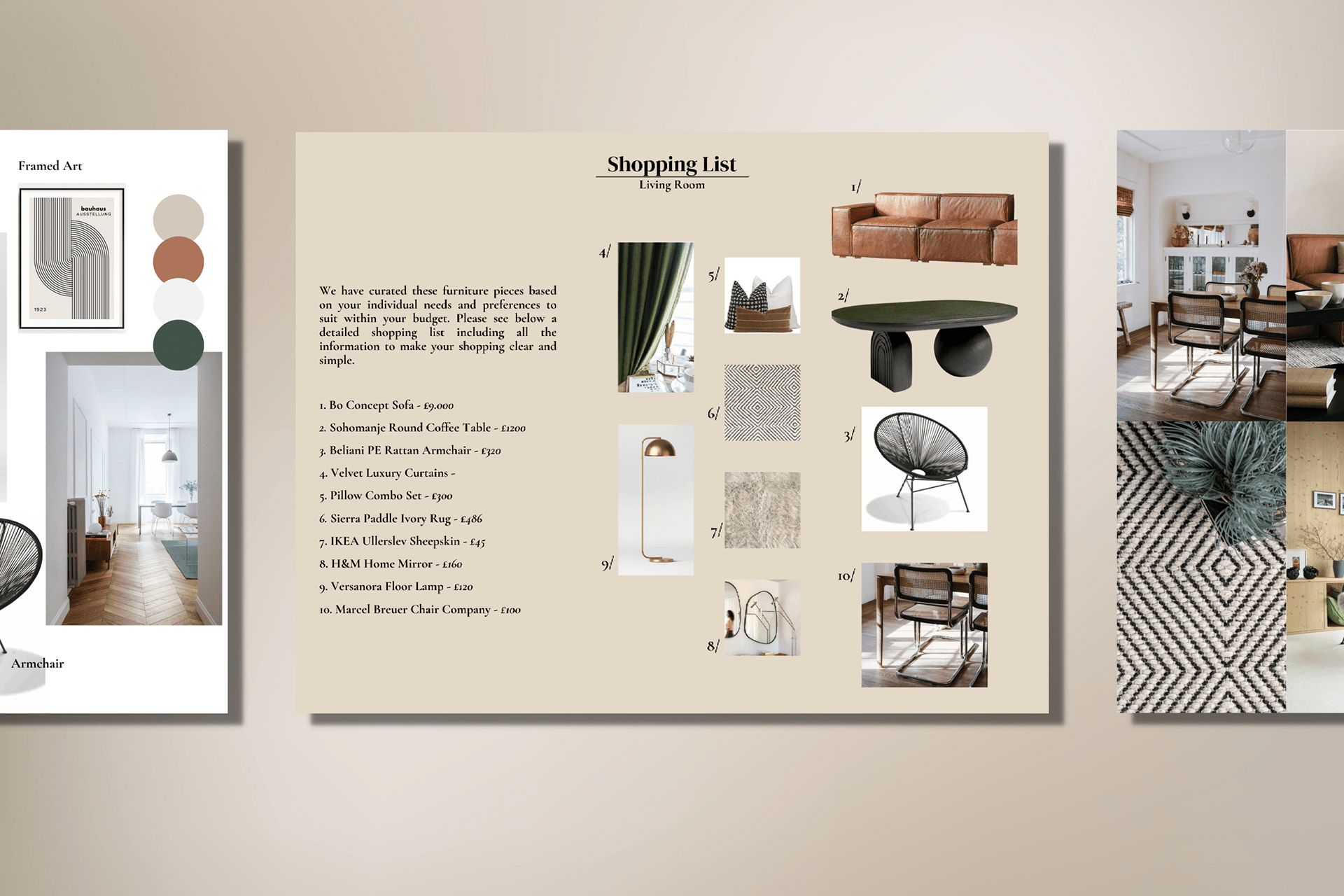 室内设计情绪板 Canva 模板-8