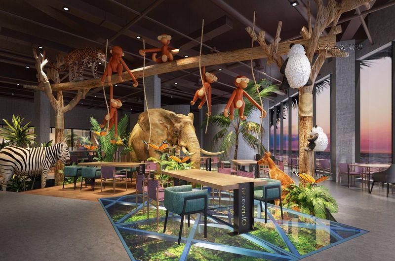 青岛红树林度假世界儿童海鲜餐厅餐饮设计 1821㎡-9