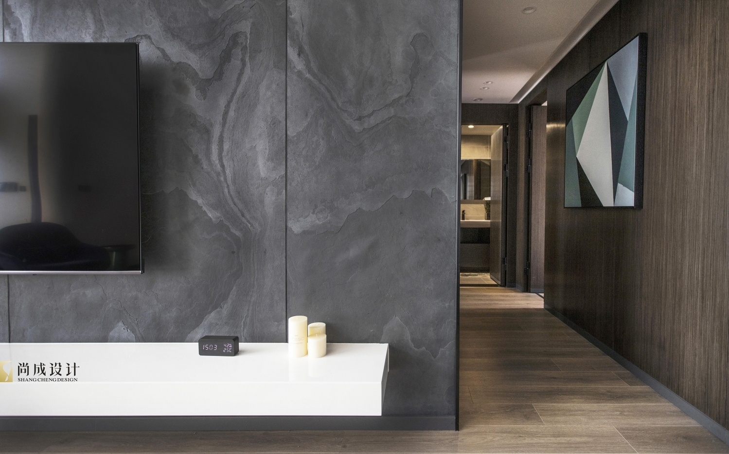 尚成设计 | 260㎡空中别墅的极致生活美学-45