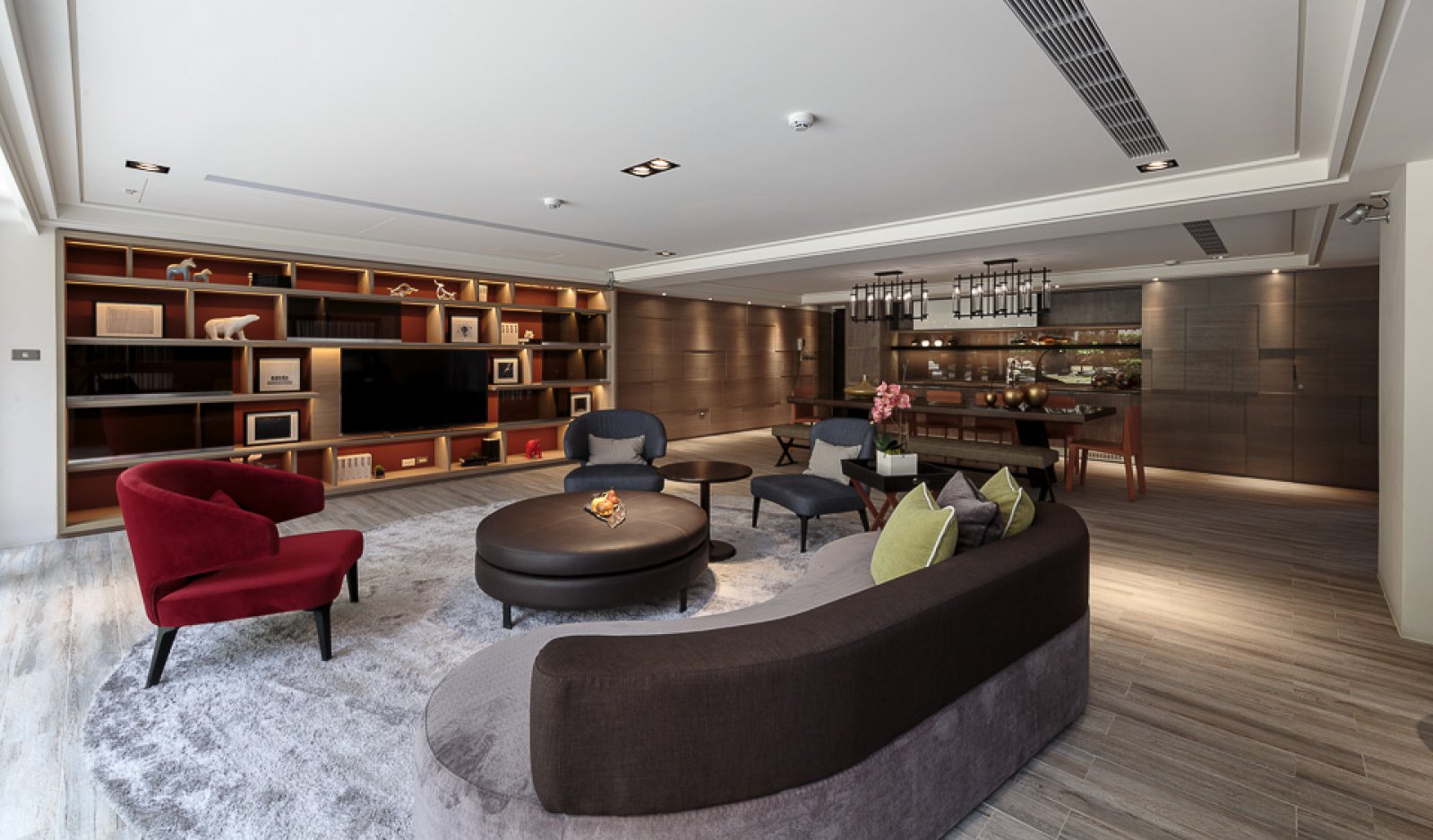 高雄别墅样板房展示空间 | 新古典风格融合现代元素-1