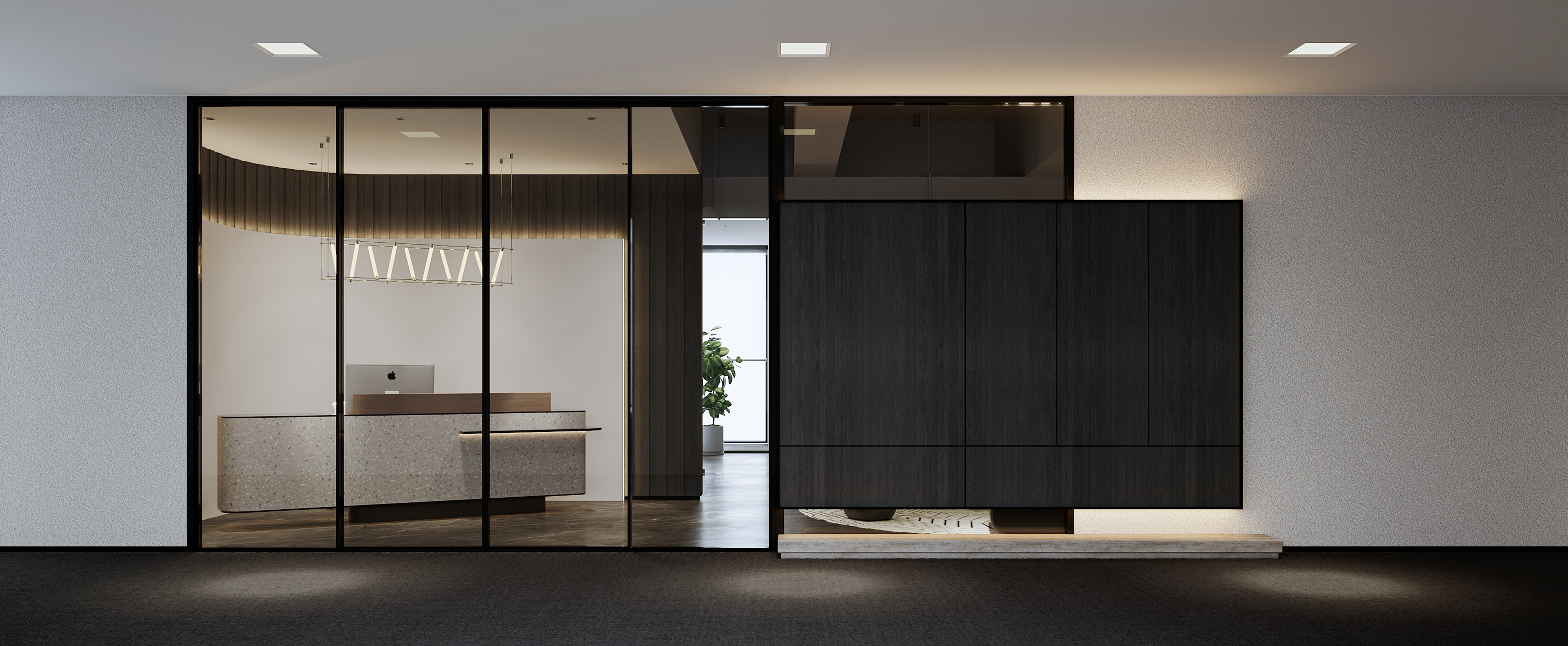 沈阳 城开中心300㎡意式风格办公室效果表现-0