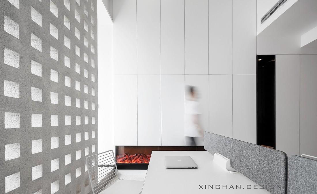 却白 | 办公楼中的诗意空间-0