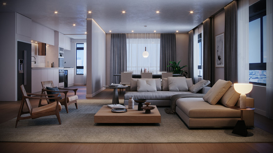 计算机生成图像·城市里的公寓-7