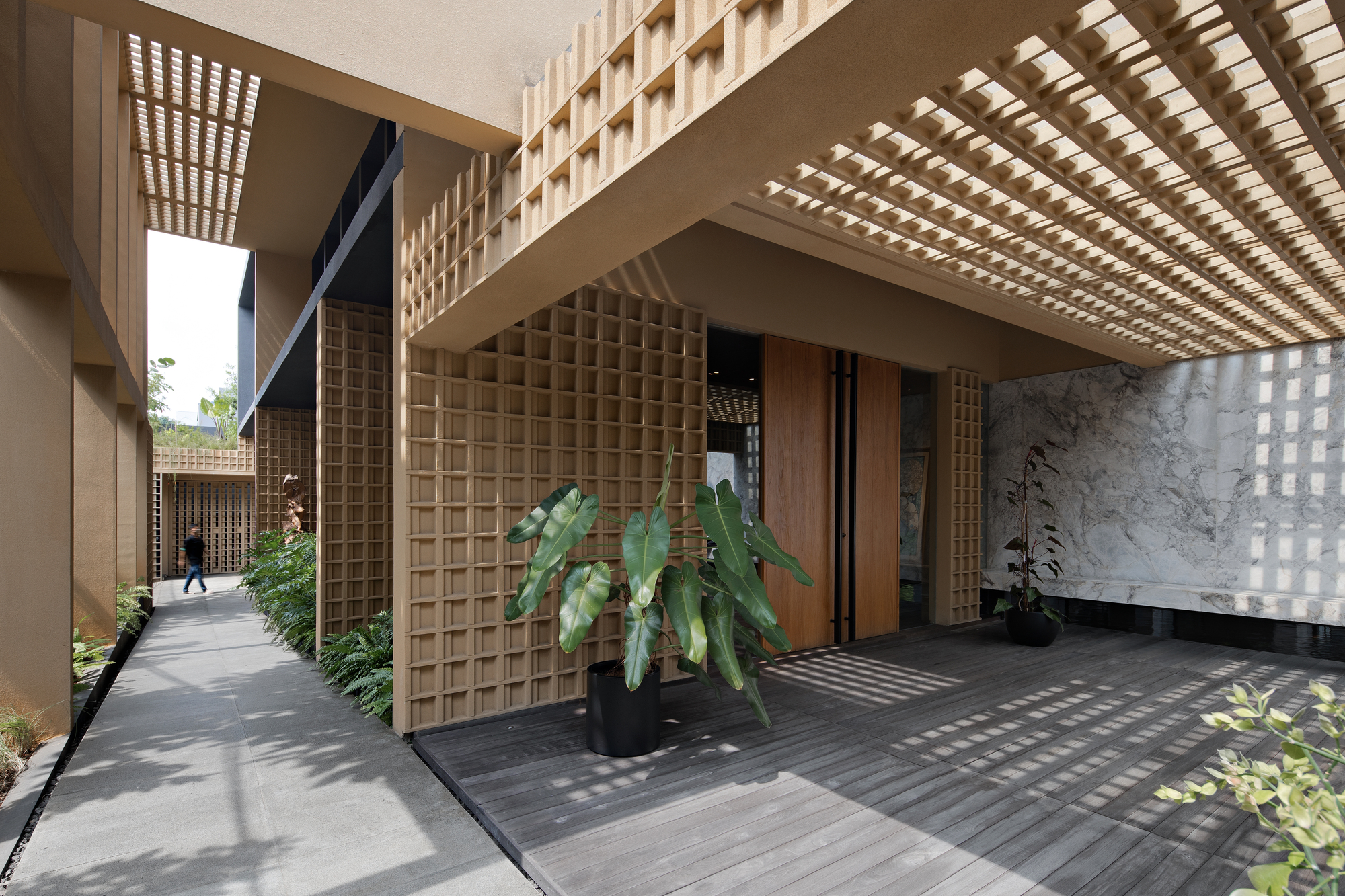 坚毅格栅屋丨印度亚南丨Gets Architects-23