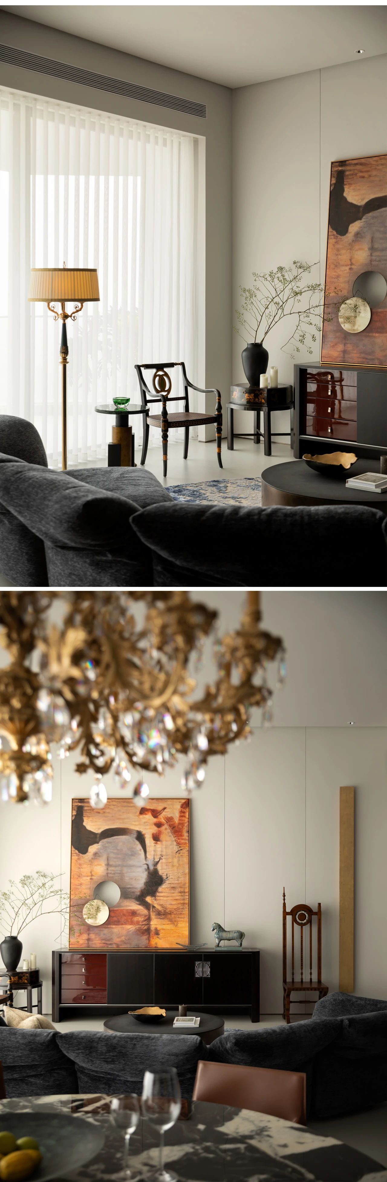 线性与图线作用于场景美学丨中国广州丨浙江瑞图琅社设计（主案黄志勋）,泰昌阳光（灯光）,尔木软装（软装）-2