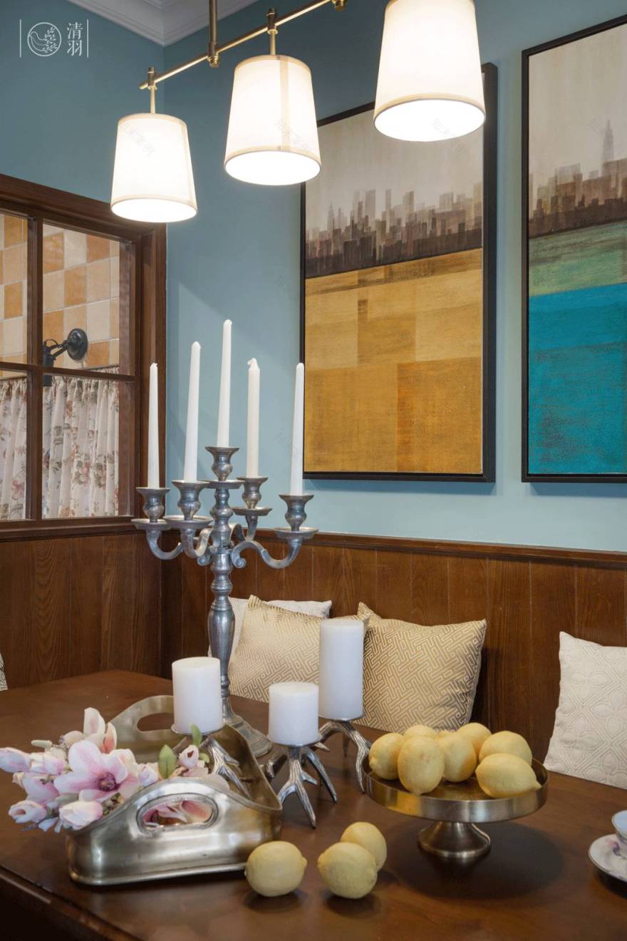 现代美式家居中的音乐时光-22