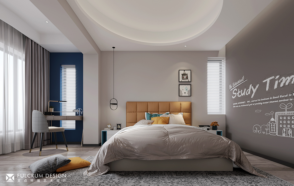 怡景花园现代风格设计案例丨支点设计-11