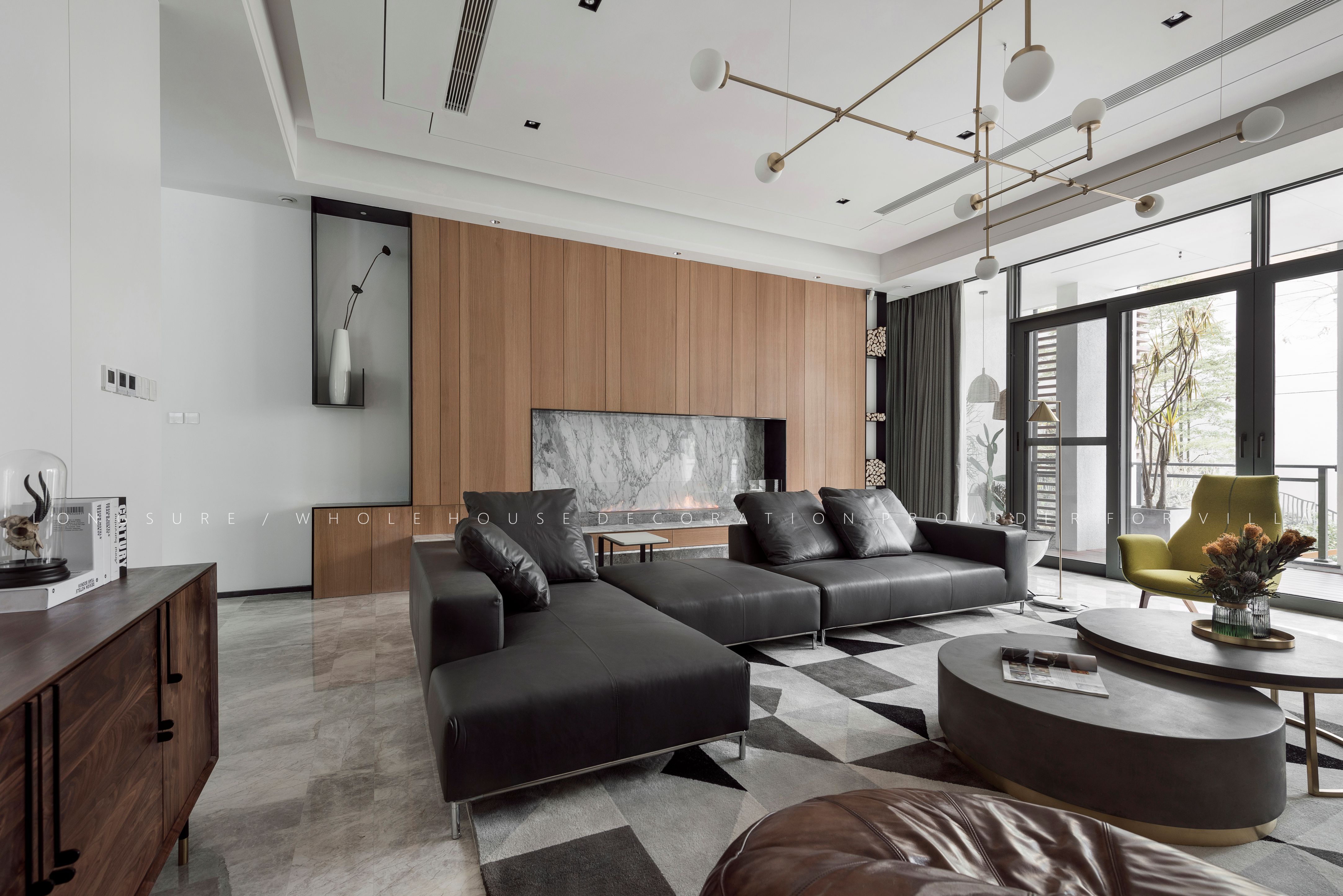 成都朗墅豪宅定制 | 实木整装的艺术-11