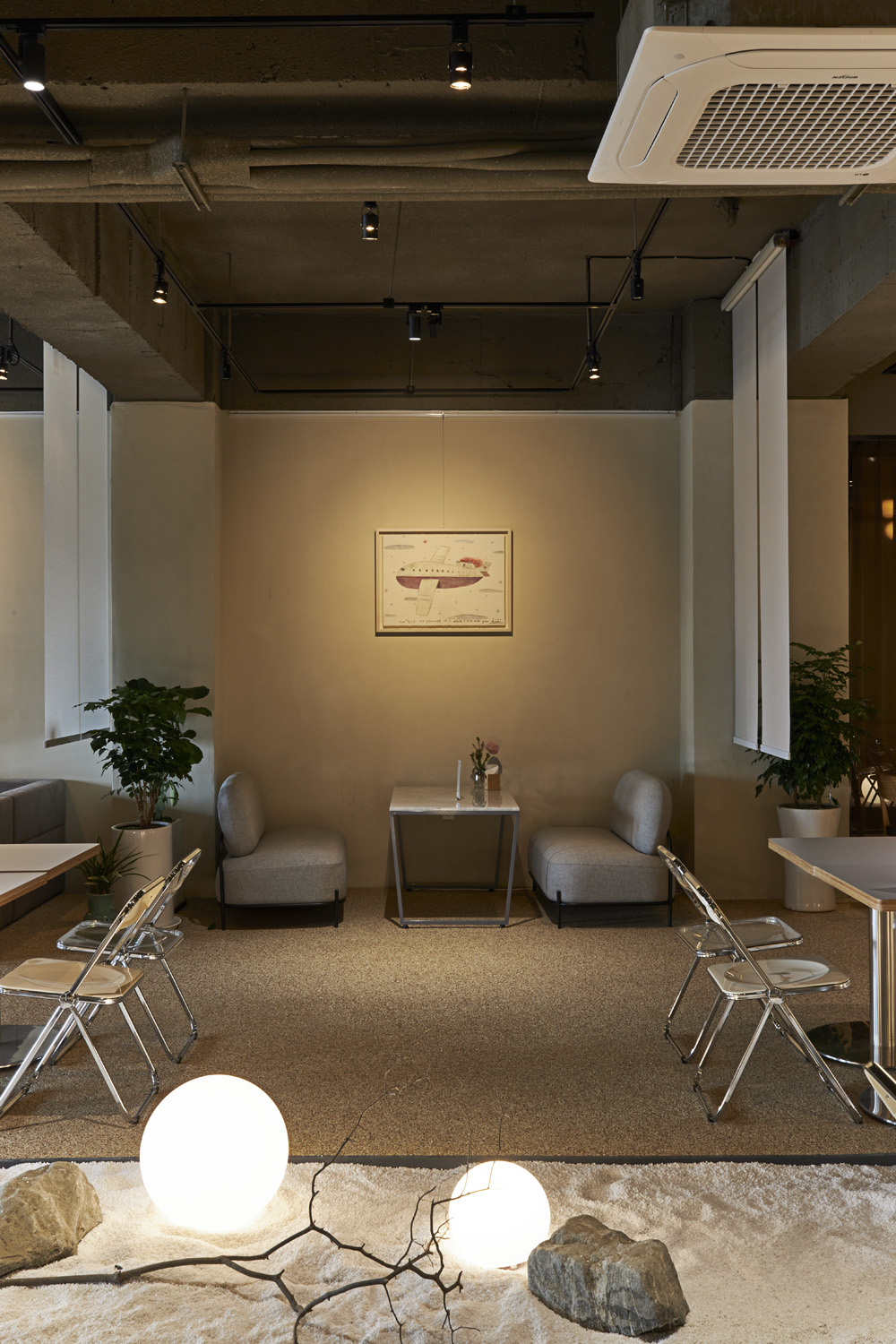 现代高级风 240 平咖啡厅设计-14