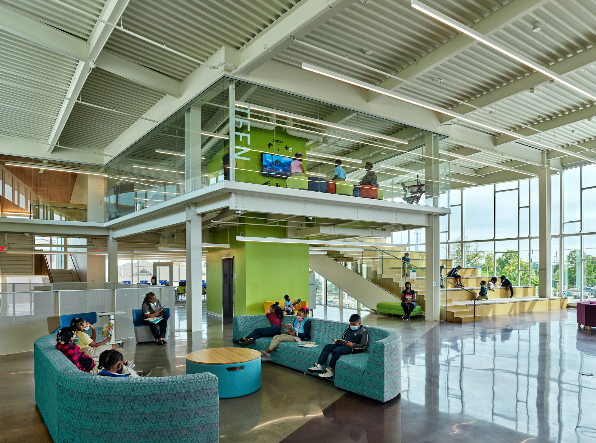 松布拉夫主图书馆丨美国丨Polk Stanley Wilcox Architects-30