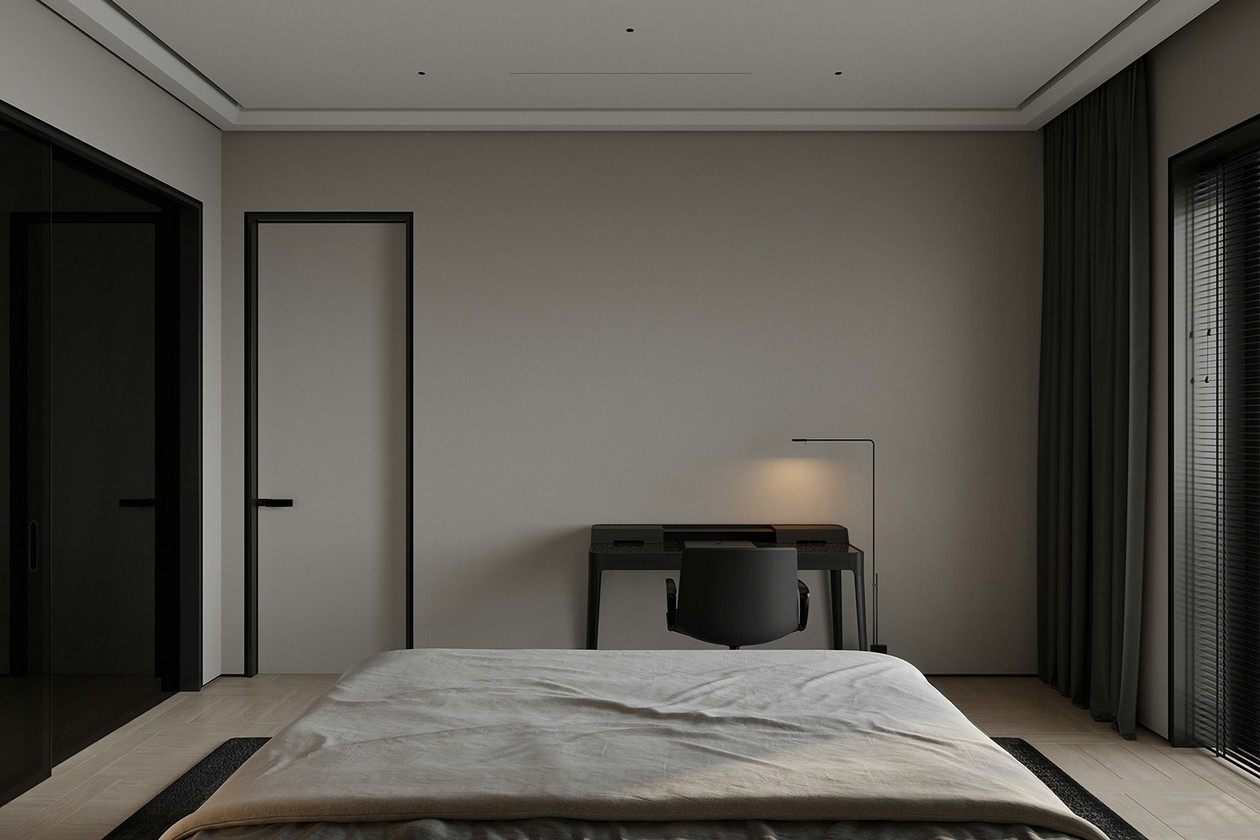 高级黑色系公寓设计-11