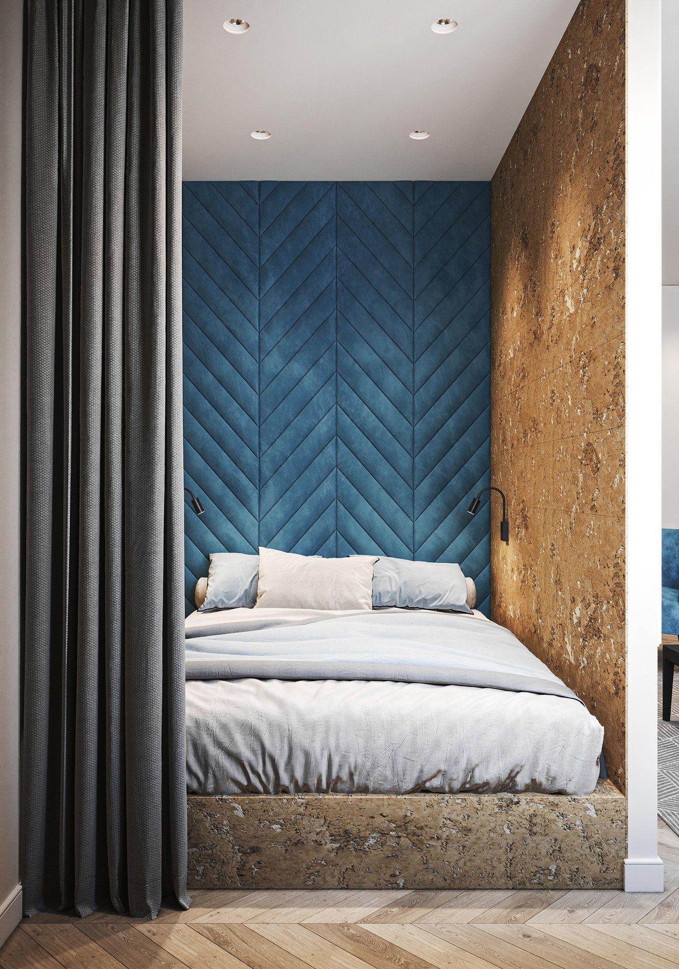 52平米两居室公寓设计项目丨Юля Чернова-33