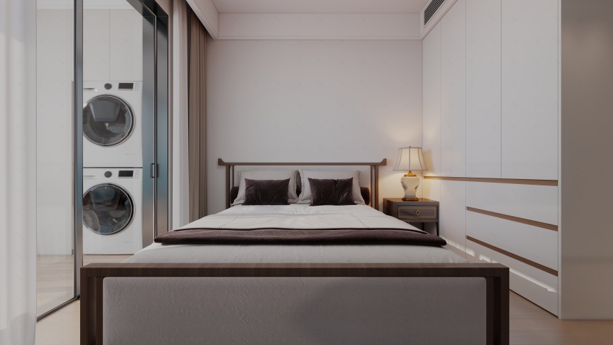 正弘毓秀·129㎡新中式原木极简大平层-11