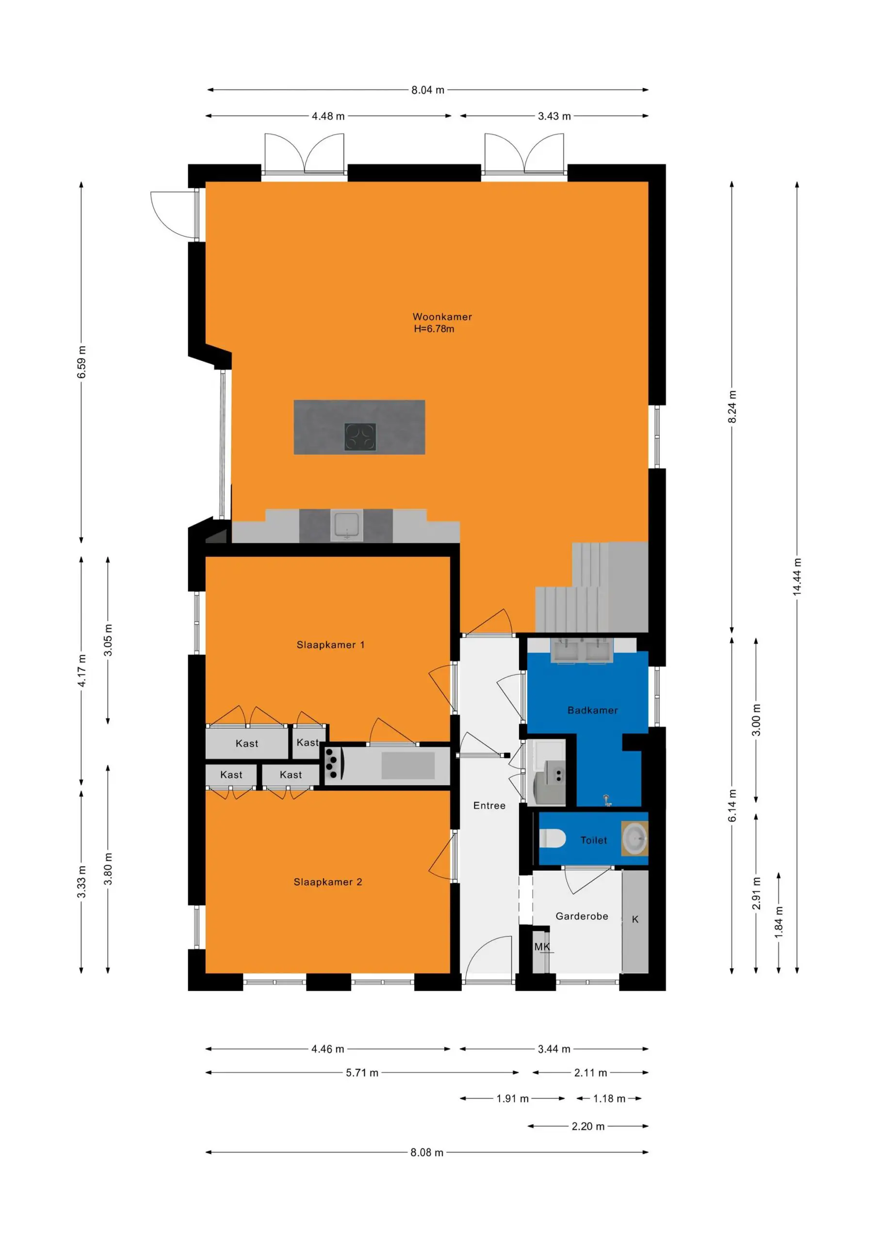 荷兰农场砖房现代翻新设计-1