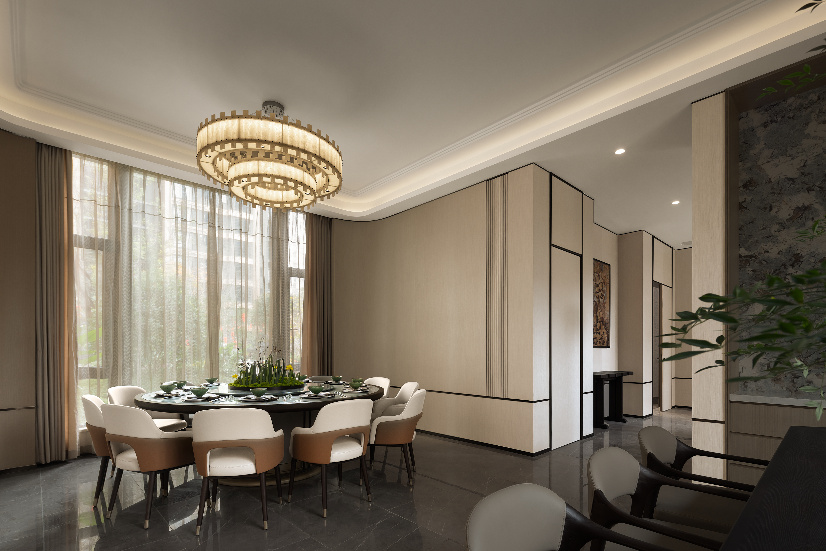 厦门建发湖畔九境架空层丨中国福建丨零次方陈设设计-14