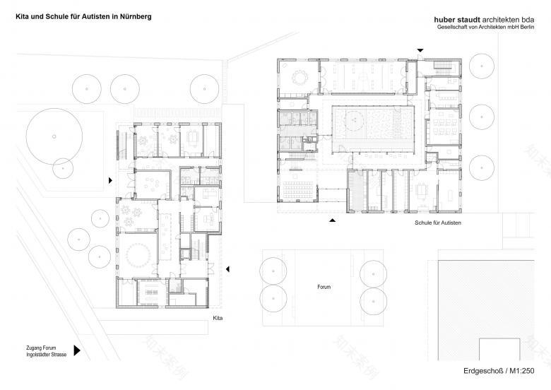 自闭症儿童学校丨德国纽伦堡丨huber staudt architekten bda-24