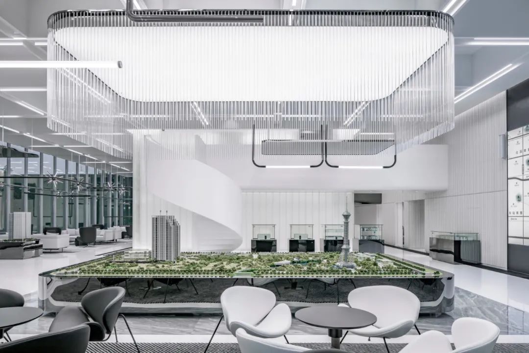 石家庄中电展示中心 / 纯净白色空间的诗意营造-6