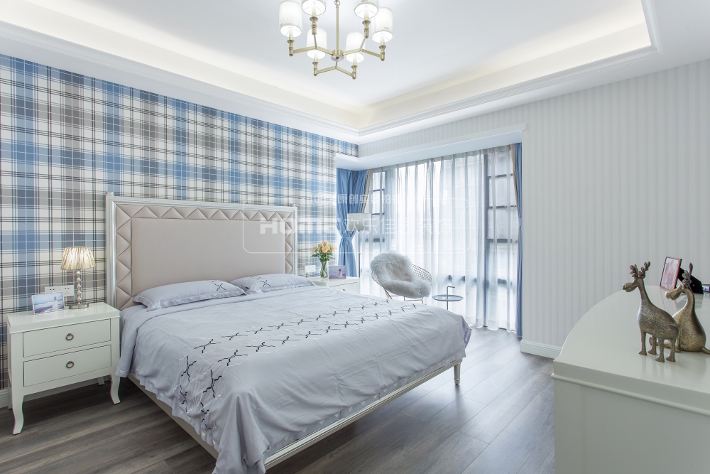 136㎡美式风格住宅  欢乐佳园装饰-29