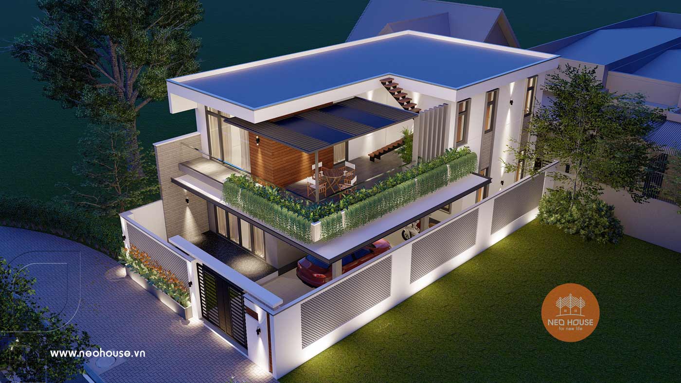 简约美观 Binh Phước 二三楼公寓设计-9