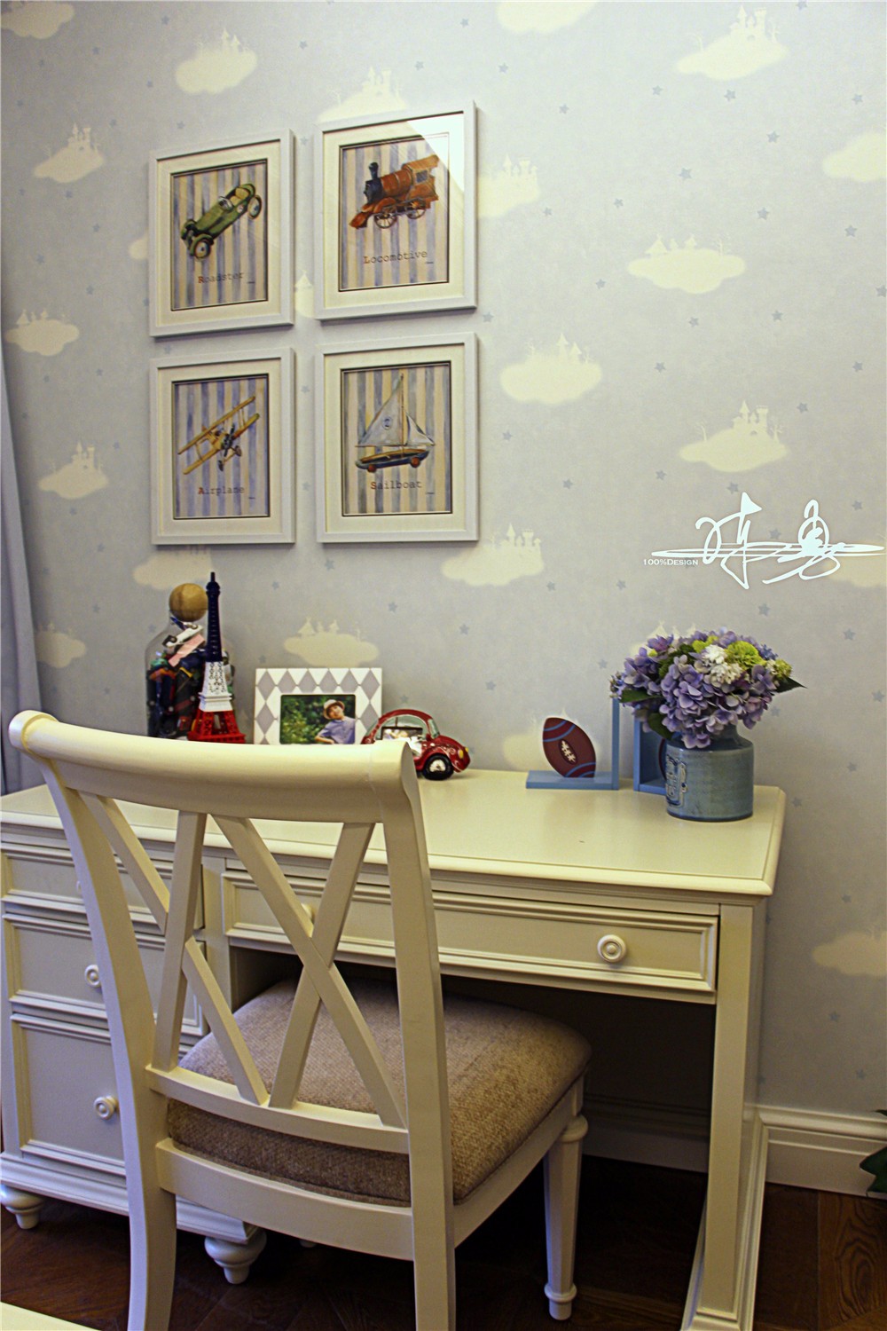 清新的4房精致简欧式家居装饰-16