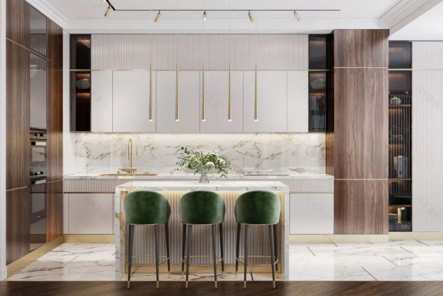 现代轻奢风的居住空间-18