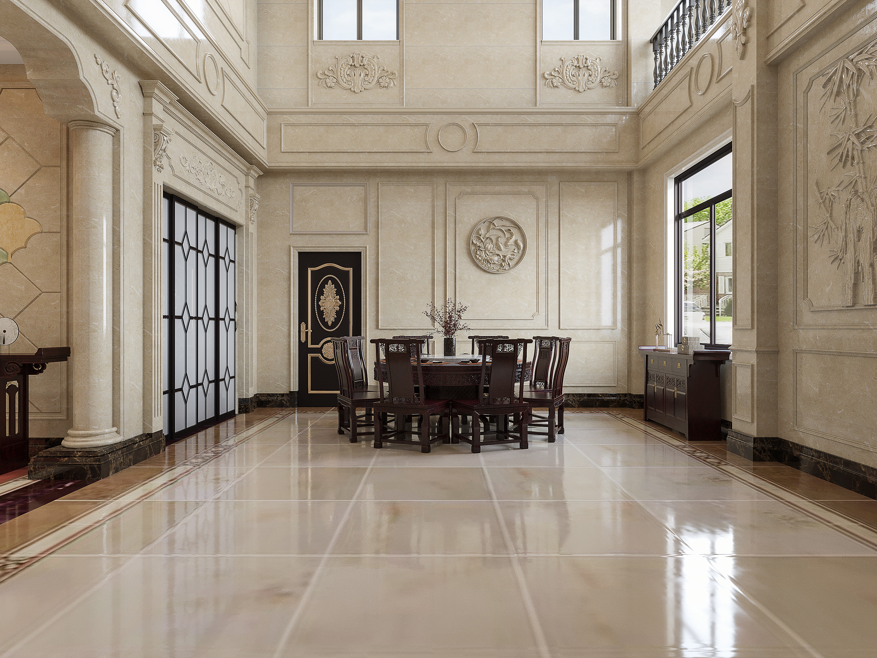 欧式奢华主义与现代居家理念的融合设计-14