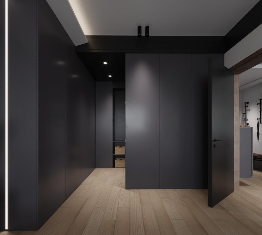 86平一室一厅爆改暗黑炫酷暖居-15