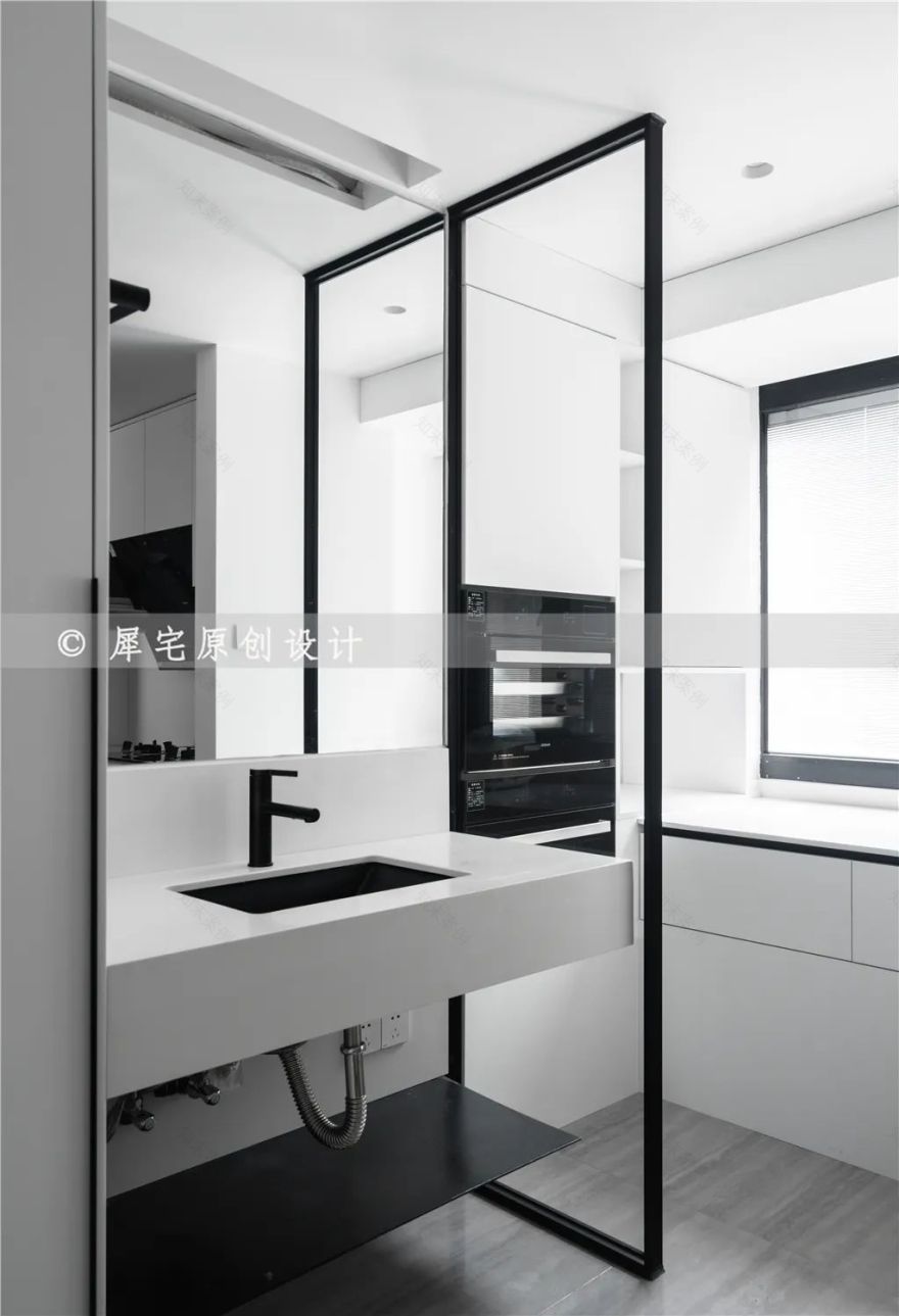 黑白极简光之居,孙姐家的大平层视野-35